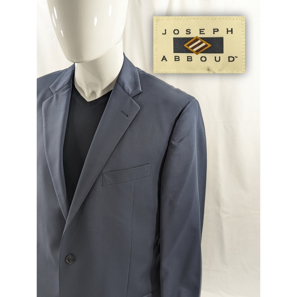 Joseph‎ Abboud Marzotto Blazer Sport Coat Two Button Casual Jacket 42L Wool Suit